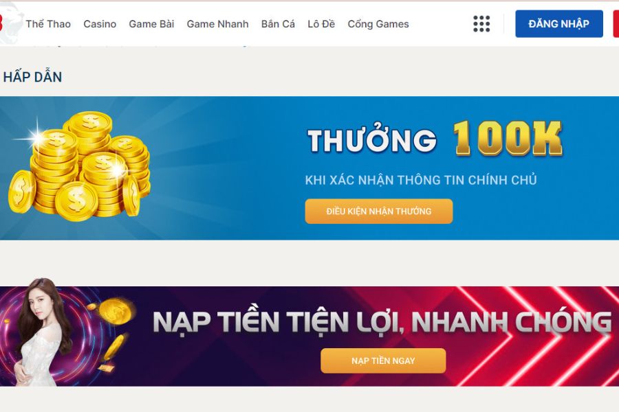 Khuyến Mãi Sin88 3 Thưởng 100k cực đã khi xác nhận thông tin