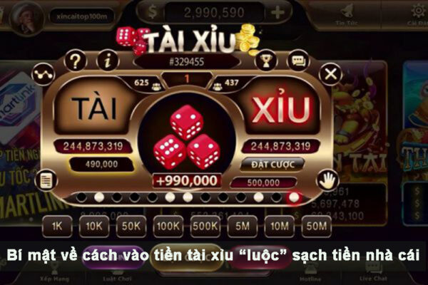 Bí mật về cách vào tiền tài xỉu “luộc” sạch tiền nhà cái