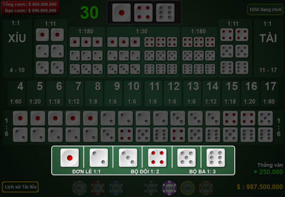 Luật chơi tài xỉu online SIN88 mới nhất cho các “chiếu mới” 3 Luật chơi tài xỉu online SIN88 mới nhất cho các “chiếu mới”