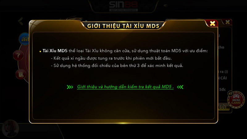 Mách cách đánh tài xỉu MD5 SIN88 luôn thắng từ dân chuyên lâu năm